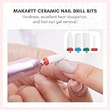 Makartt Nail Drill Bits:10Pcs Dimond Sanding Bit Sets for Nail Drill E-File,Upgraded Cuticle Cleaner Gel Polish Remover Tool Bits for Acrylic Nails Manicure Prep Salon Home DIY Use