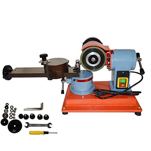 INTSUPERMAI Circular Saw Blade Sharpener Rotary Angle Mill Grinder 125×32mm Grinding Wheel with 6 Arbors for Grinding Carbide Tipped Saw Blades (220V Dry Grinder)