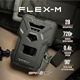 SPYPOINT Flex-M Twin Pack Cellular Trail Cameras - Best Hunting Accessories, No WiFi Needed, GPS, Night Vision, Dual-Sim LTE, IP65 Water-Resistant Game Camera, 28MP Photos, 720p Videos + Sound (2)