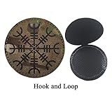 2 PCS AliPlus Viking Aegishjalmur Patches Helm of Awe Patches IR Infrared Reflective Patches Laser Cut Patches Tactical Morale Patch Hook and Loop(Round)