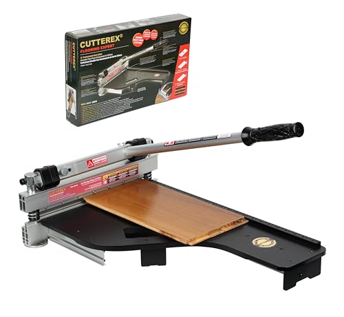 13" Laminate Floor Cutter, Vinyl Floor Cutter - Meet Multi-Angle/Length Cutting, A Flooring Tool also Cuts-Engineered Wood Floor, LVP, VCT, SPC, WPC, Long Life HSS Blade Mounted!