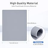 0.34" Thick Cybrixus Heat Press Mat Silicone 16x20, Silicone Heat Press Pad Support Double Sided Use for Heat Press, 500°C/937°F Heavy and Sturdy Washable Base Pad Suitable for HTV Heat Transfer Vinyl