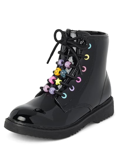 The Children's Place,Girls Lace Up Combat Boots,Big Kid,13