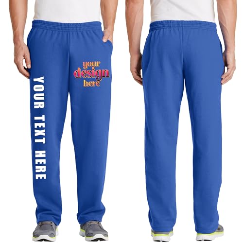 Custom Sweatpants for Men & Women | Custom Pants, Dual Side Pockets, Personalized Logo/Text Printed Joggers. PC78P