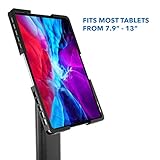 Mount-It! Anti-Theft Universal Tablet Kiosk Stand, Fits iPad Pro, Galaxy Tab, Surface Pro 9.7-13 Inch Tablets | Adjustable Floor Stand with Secure Locking for Retail, Trade Shows, POS, and Public Use