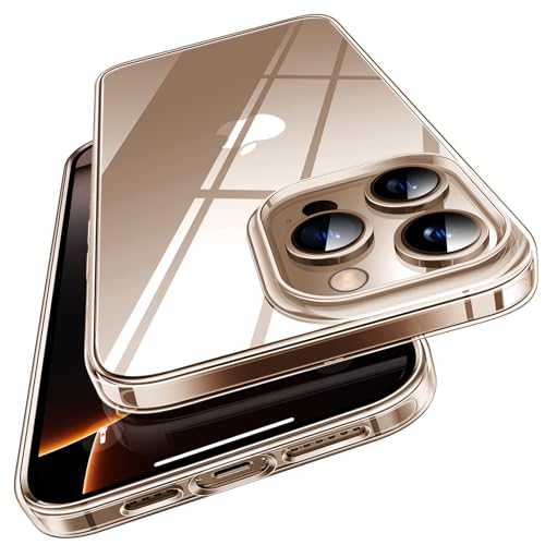 TORRAS Crystal Clear for iPhone 16 Pro Case, Ultra-Thin [Non-Yellowing] [Military Protection] Slim Fit Silicone TPU Cover for iPhone 16 Pro Phone Case, Soft, Clear, 6.3 inch