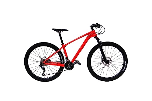 Hearts Bio Model T Carbon Frame Road MTB Mountain Bike with Shimano Altus 27 speeds (27.5 (Wheel Size) x 17 (Frame Size), Red)