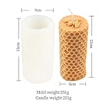 Grainrain 3D Bee Candle Molds Honeycomb Silicone Soap Mold Wax Mold Candle Making Mould (SXY039)