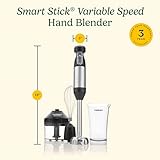 Cuisinart CSB-179 Smart Stick Variable Speed Hand Blender, Stainless Steel