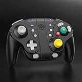 NYXI Wizard Gamecube Switch Controller for Nintendio Switch/Switch OLED, Wireless Gamecube Controller with Hall Effect Joystick, Programmable, Mechanical Trigger, 6-Axis Gyro, Turbo & Vibration