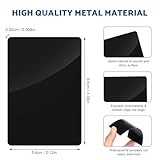 300 Pack Metal Business Cards Laser Engraving Blanks Black Anodized Aluminum Blanks Name Card,for Laser Engraving DIY Cards Gift Cards VIP Cards Membership Cards Office Name Cards(Thickness 0.2 mm)