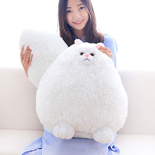 Winsterch Giant Cat Stuffed Animal,Big Stuffed Animal 20 Inches Plush Cat Animal Baby Doll Birthday Gifts for Kids,Boys,Girls,Large Fluffy White Stuffed Cat Plush Toy