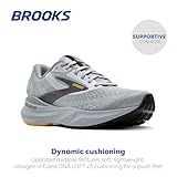 Brooks Men’s Adrenaline GTS 24 Supportive Running Shoe - Alloy/White/Gold Fusion - 10.5 Medium