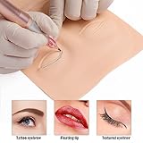 Tattoo Practice Skin 10pcs Practice Skin For Face Permanent Face Makeup Silicone Skin Tattoo Training TA535-10