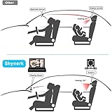 Baby Car Mirror, 4.3'' HD Night Vision Function Car Mirror Display, Safety Car Seat Mirror Camera Monitored Mirror with Wide Crystal Clear View, Aimed at Baby, Easily Observe the Baby’s Move(Not USB)