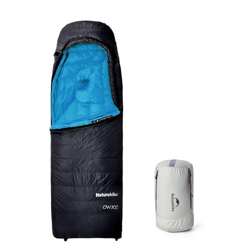 Naturehike 0 Degree Ultralight Down Sleeping Bag for Adults, 650FP Backpacking Cold Weather Sleeping Bag with RDS Down, 28.9℉ Sleeping Bags for Camping, Hiking, 2025 Model CW700