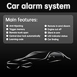 ePathChina Universal 12V Auto Car Alarm Keyless Entry System with Remote Control Siren Sensor