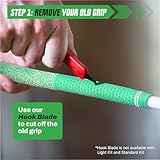 Wedge Guys Golf Grip Kits for Regripping Golf Clubs - Professional Quality - Options Include Hook Blade, 15 or 30 Tape Strips, 5 or 8 oz Solvent, Grip Tape Remover, Bench Vise & Rubber Clamp