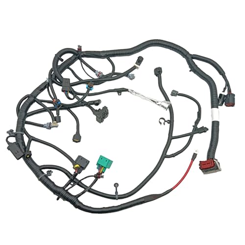 PartsFlow 4C3Z-12B637-CA Engines Wiring Harness, Car Wire Harness for 2004 Ford Excursion F250 F350 F450 F550 Super Duty 6.0L(9/23/2003 Later), Black