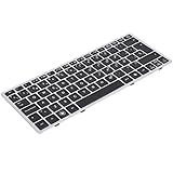 Laptop Replacement SP Keyboard Compatible with HP 2560P Silver Frame Black （Without Point Stick） OEM