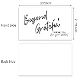 300PCS Thank You For Supporting My Business Cards, 6 Styles-2" x 3.5" Small Customer Appreciation Card for Shop, Online Retailers, Business Supplies and Local Stores