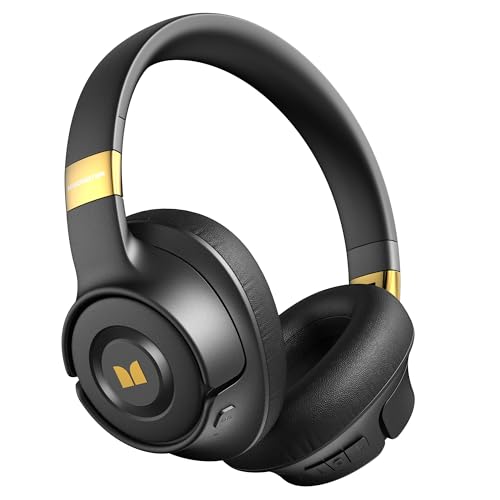 Monster Persona SE ANC Active Noise Cancelling Headphones, Wireless Bluetooth Headphones Over Ear, 60H Playtime, HiFi Stereo Audio, Deep Bass, Built-in Mic, Memory Foam Ear Cups for Home Office
