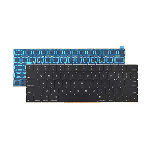 ICTION New Replacement US Layout Keyboard for MacBook Pro 13" inch A1706 & for MacBook Pro 15" inch A1707 Touch Bar Late 2016 mid 2017 Year