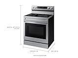 SAMSUNG NE63A6711SS 6.3 cu. ft. Smart Freestanding Electric Range with No-Preheat Air Fry, Convection+ & Griddle in Stainless Steel