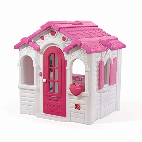 Step2 Sweetheart Kids Playhouse, Indoor/Outdoor Playset, Interactive Play with Sounds, Made of Durable Plastic, For Toddlers 1.5+ Years Old