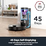 Eureka E10s Robot Vacuum with Bagless Self Emptying Station, Robotic Vacuum and Mop Combo, 45-Day Capacity, 4000Pa Suction for Pet Hair, Carpet&Floor, Auto Lifting Mop, LiDAR Navigation, App Control