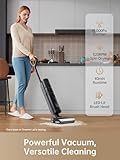 DREAME H13 Pro Wet Dry Vacuum Cleaner, Smart Floor Cleaner Vacuum Mop for Hard Floors, 140°F Brush Wash, Hot Air & Dual Rotation Self-Cleaning, GlideWheel™ Power System, Great for Sticky Messes