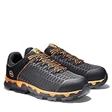 Timberland PRO Men's Powertrain Sport Alloy Safety Toe Industrial Athletic Work Shoe, Black/Orange-2024 New, 10.5