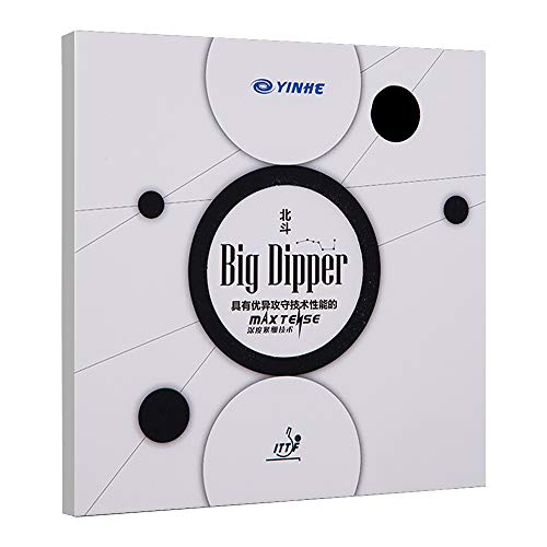YINHE Big Dipper Factory Tuned Max Tense Tacky Pips in Table Tennis Rubber Sheet (Black 39°)
