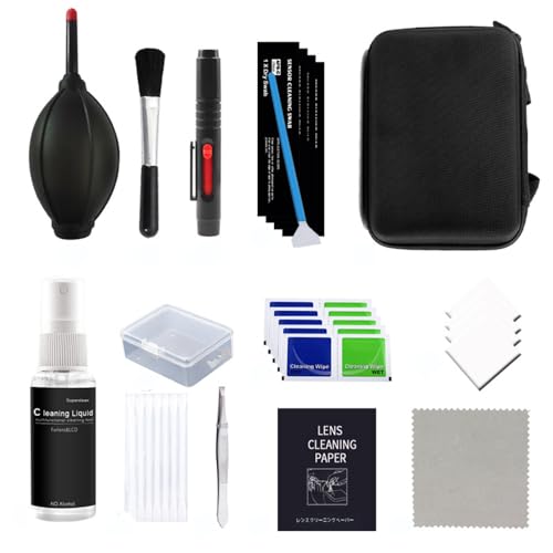 13 in 1 Dust Swiping Air Blower Brush Pen Cleaner Cloth Cleaning kit for Digital Video Camera Computer Smartphone Screen Lens