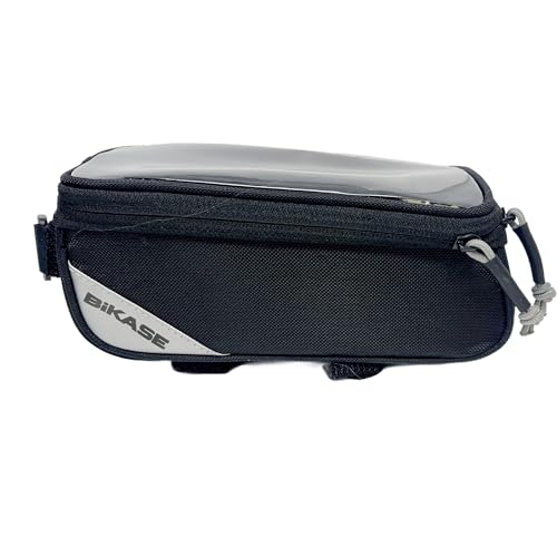 BiKase Hard Casing Bike Phone Bag, Bike Accessories, Never Deform/Waterproof, Bike Phone Holder Bike Phone Mount with 0.25mm Sensitive TPU Touch-Screen, 8"' (XL)