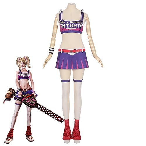 VintageCos Lollipop Chainsaw Juliet Starling Cosplay Costume Sexy Outfit Halloween Carnival Whole Suit for Women (S)