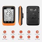 COOSPO Bike Computer Wireless GPS, Cycling Computer GPS Bike Tracker with Bluetooth/ANT+, Waterproof Bicycle Computer GPS Speedometer with Auto Backlight, 2.4 inch LCD Display