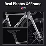 SAVADECK Carbon Road Bike, T800 Carbon Fiber Frame 700C Racing Bicycle with 105 R7000 22 Speed Groupset and Mechanical Disc Brake, Ultra-Light Carbon Bike for Adult