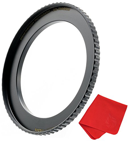 Breakthrough Photography 46mm to 49mm Step-Up Lens Adapter Ring for Filters, Made of CNC Machined Brass with Matte Black Electroplated Finish