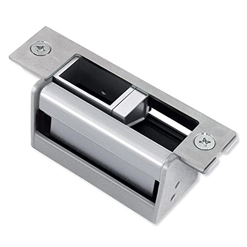 Seco-Larm SD-996C-NUVQ Electric Door Strike with Vertical Adjustment, 12/24 VDC Operation, Accommodates deadbolts up to 1", Field selectable for fail-safe or fail-secure