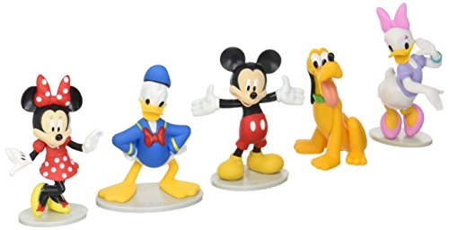 Just Play Disney Mickey Mouse Collectible Figure Set (Mickey, Minnie, Daisy, Donald, and Pluto)