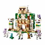 Lego 21250 Minecraft The Iron Golem Fortress, Buildable Castle Toy, Convertible into a Large Figure, with 7 Figures Including Crystal Knight, Skeleton Rider and A Loaded Creeper