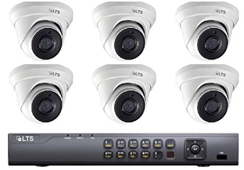 LTS LTD8508K-ST-CMHT1752-28 5MP H.265/H.265+ HD-TVI 8CH 5 in 1 DVR KIT/6 Starlight Turret Cameras/3TB HDD