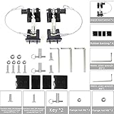 Sukemichi JK Hood Latches for Jeep, Locking Hood Latch for Jeep Wrangler JK Unlimited Sahara 2007-2018, Eliminate Hood Flutter, Aluminum, 1 Pair