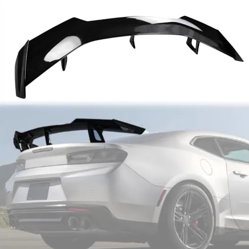 ZL1 1LE Style Trunk Lid Spoiler Wing Kit Compatible with for Chevrolet Camaro SS RS LT ZL All Models 2016 2017 2018 2019 2020 2021 2022 2023 2024 Without Rear Spoiler Camera (Glossy Black)