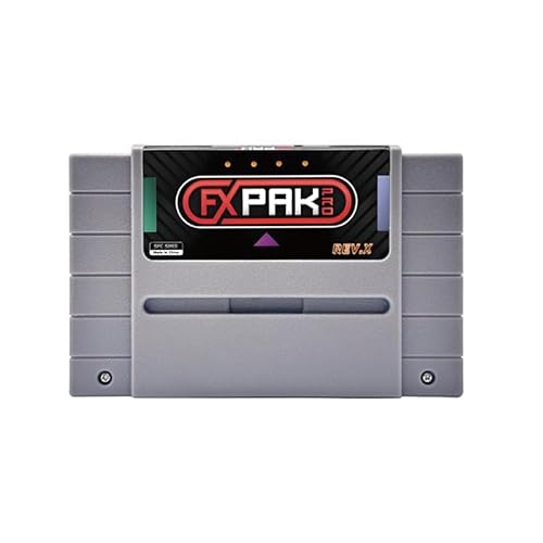 FXPAK Pro SD2 Rev X: Ultimate SNES Game Cartridge - 3000+ Pre-Loaded Games, SA-1 & DSP Support, US/EU/JP Compatible, 16 bit Video Game console Support SA1 RPG Game (US version)