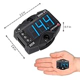 Stetsom MiniVT Digital Display Mini Voltmeter High Accuracy Blue LED 7V~30V Automotive Car Motorcycle Battery Voltage Panel Meter Easy Connection Remote Power for Car Audio Systems