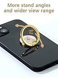 Ring Holder for Cell Phone Gold Metal Custom Photo Finger Grip Bracket Kickstand Strong Adhesive Paste on Any Phone Cases Compatible with Most Smart Phone Tablet