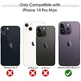 LOHASIC Compatible with iPhone 14 Pro Max Phone Case, Classic Leather with Anti-Scratch Microfiber Lining Inner Cover Shockproof Magnetic Cases for iPhone 14 Pro Max 6.7 inch - Black Gold