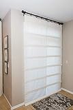 White Cordless Sliding Glass Door Curtain (1 panel)